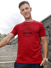 Red Front Print Half Sleeve T-Shirt