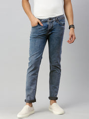 Vintage Cloud Blue Slim Fit Stretchable Jeans