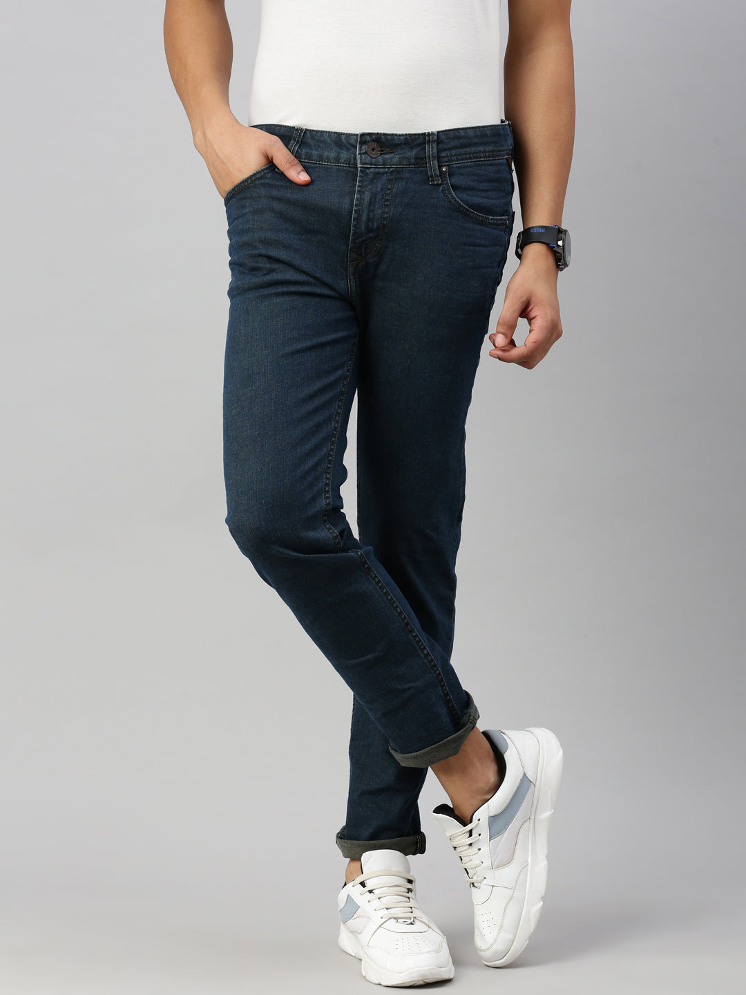 Turkish Indigo Blue Slim Fit Stretchable Jeans