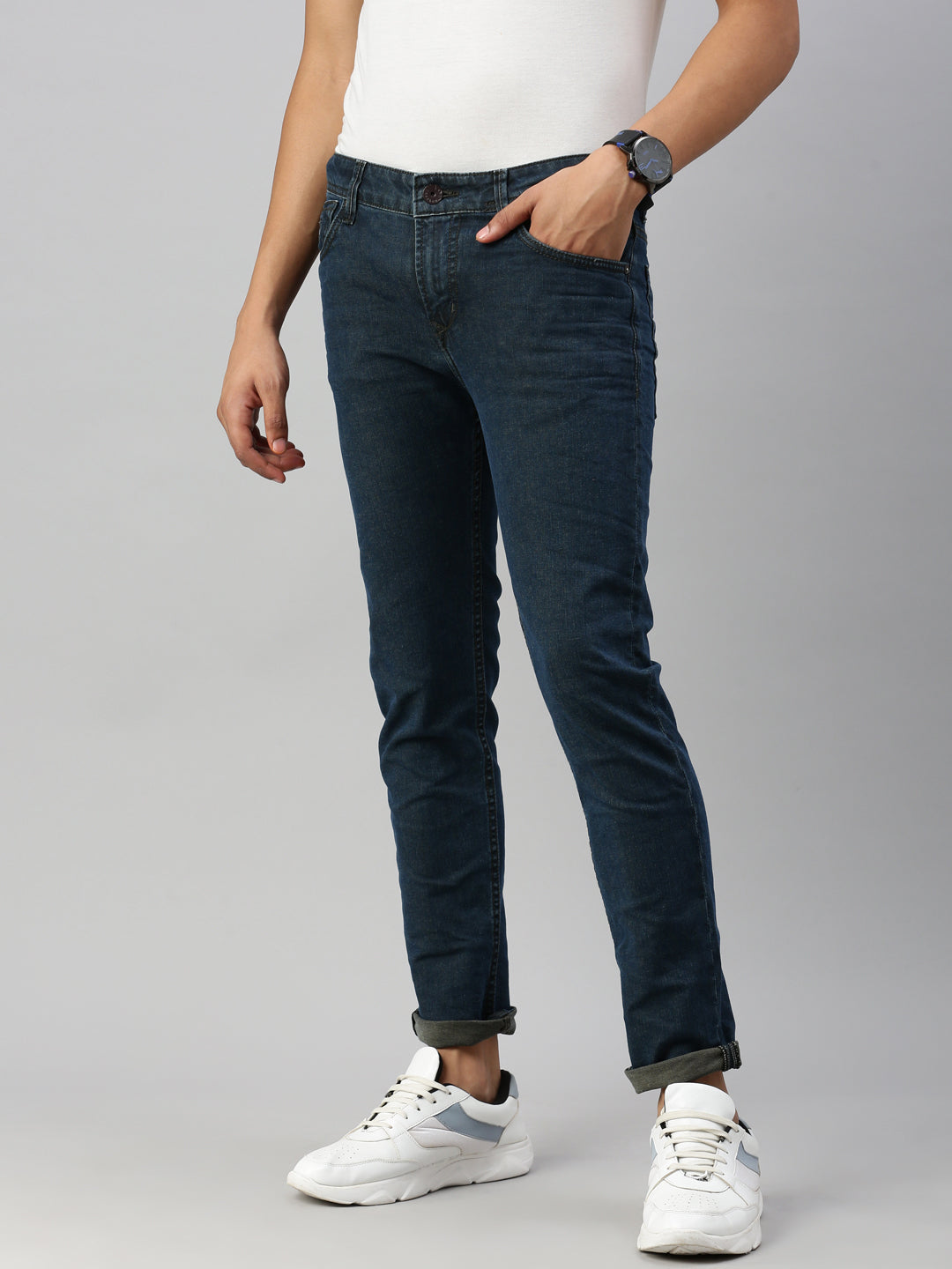 Turkish Indigo Blue Slim Fit Stretchable Jeans