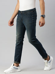 Turkish Indigo Blue Vintage Slim Fit Stretchable Jeans