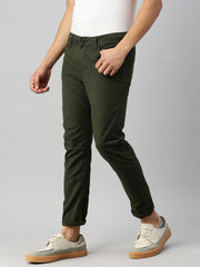 Alive Green Slim Fit Stretchable Cotton Jeans