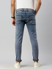 Vintage Cloud Blue Slim Fit Stretchable Jeans