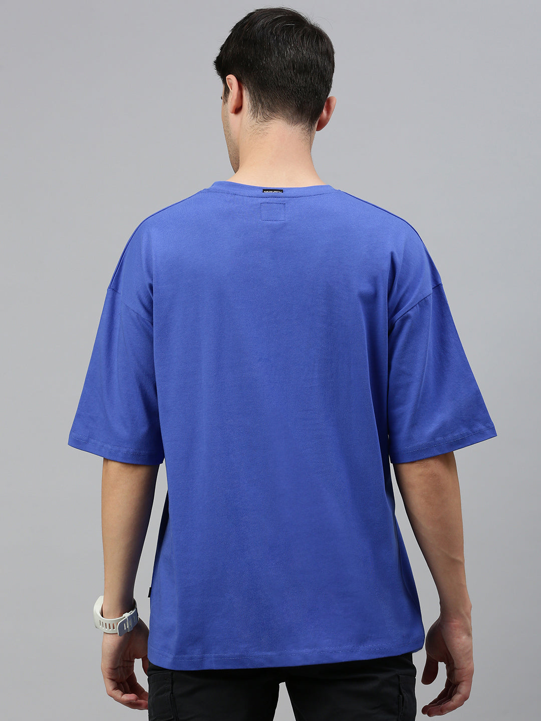 Royal Blue Round Neck Half Sleeve Oversize t-shirt