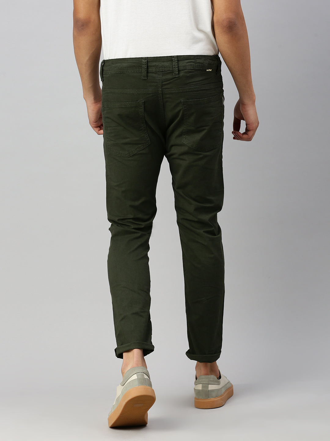 Alive Green Slim Fit Stretchable Cotton Jeans