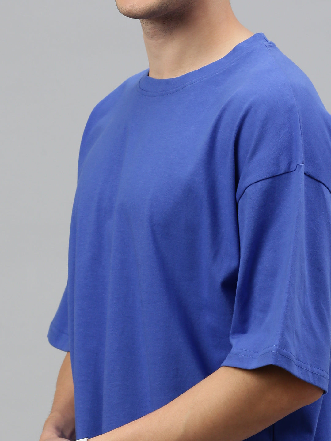 Royal Blue Round Neck Half Sleeve Oversize t-shirt