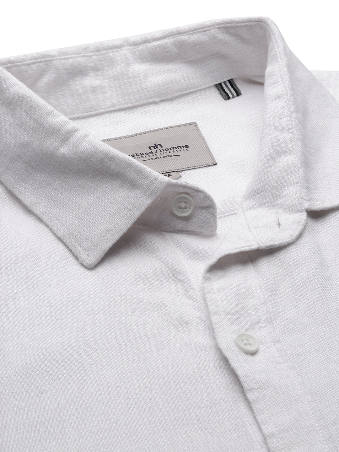 White Linen Shirt With Pocket