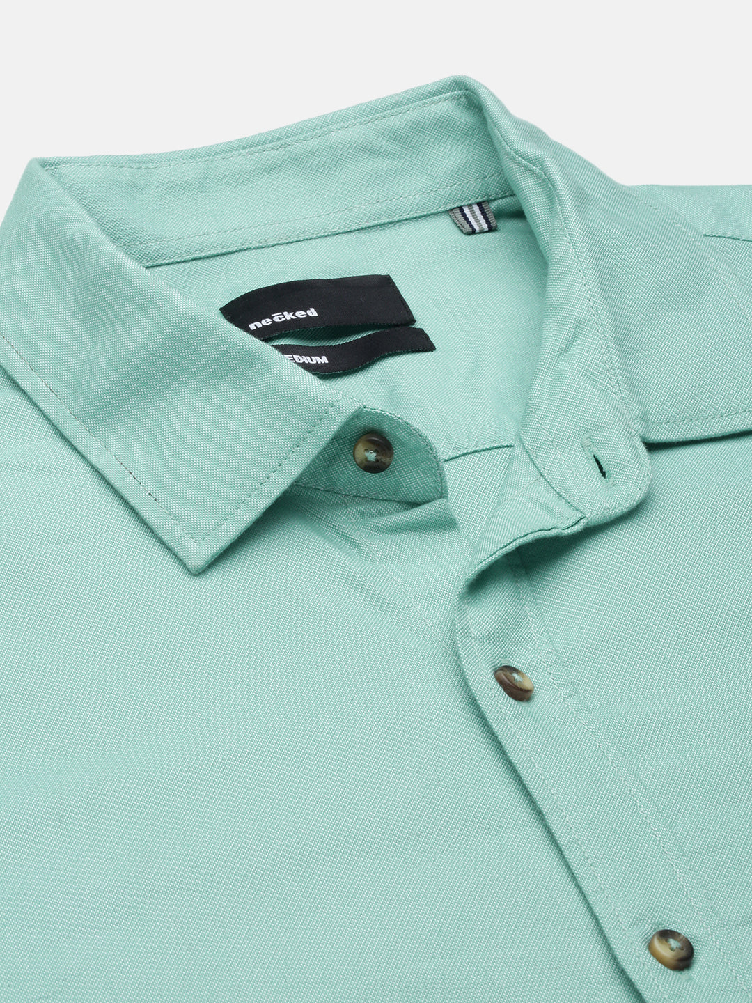 Ocean Green Oxford Plain Shirt With Pocket