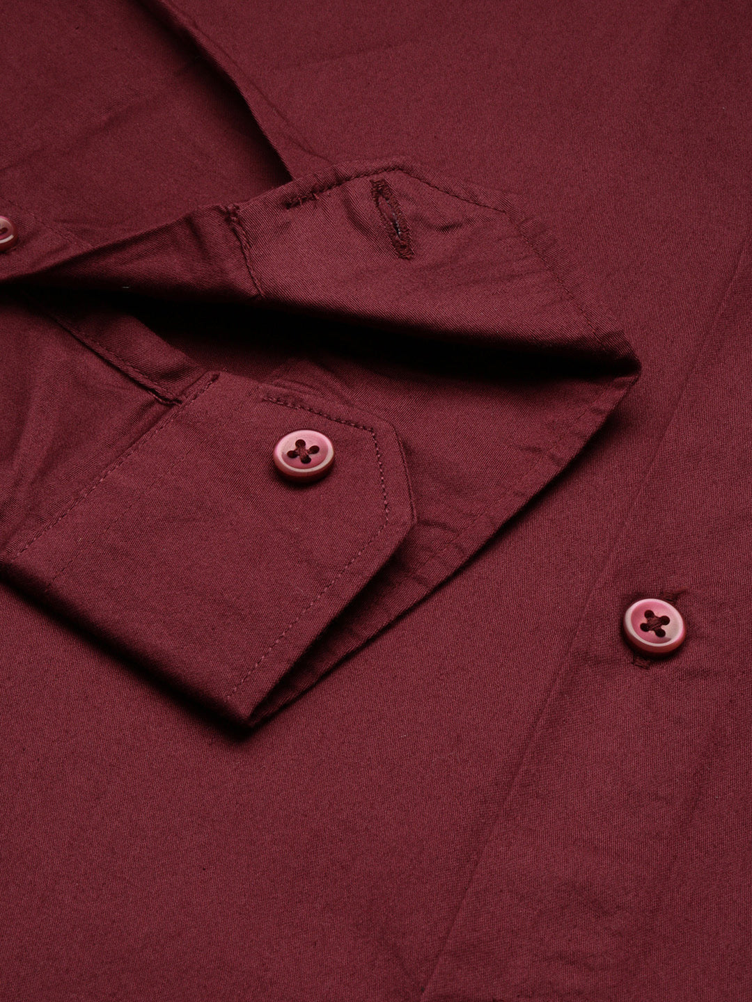 Maroon Full Sleeve Shartin Shirt Without Pocket